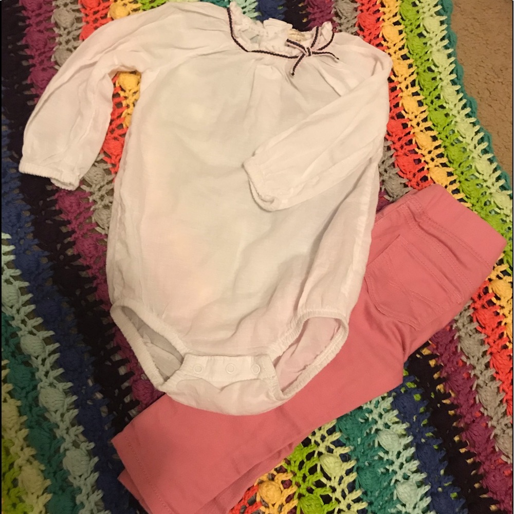 Oshkosh top 18 mo Baby Gap skinny pant 12-18 mo